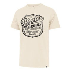 Boston Bruins '47 Poke Check Franklin T-Shirt - Cream - NHL 202209314