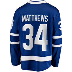 Auston Matthews Toronto Maple Leafs Fanatics Captain Patch Home Breakaway Player Jersey - Blue - NHL 202211386