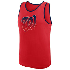 Washington Nationals Logo Athletic Unmatched Success Tank Top - Red - MLB Sale
