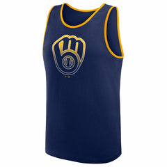 Milwaukee Brewers Logo Athletic Unmatched Success Tank Top - Navy - MLB Online