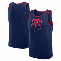 Minnesota Twins Logo Athletic Unmatched Success Tank Top - Navy - MLB on Sale