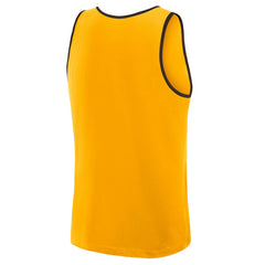San Diego Padres Logo Athletic Unmatched Success Tank Top - Gold - MLB Lifestyle
