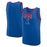 Texas Rangers Logo Athletic Unmatched Success Tank Top - Royal - MLB Lifestyle