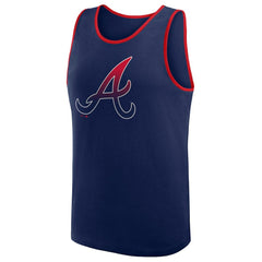 Atlanta Braves Logo Athletic Unmatched Success Tank Top - Navy - MLB on Sale