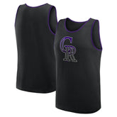 Colorado Rockies Logo Athletic Unmatched Success Tank Top - Black - MLB Discount
