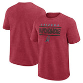 Arizona Diamondbacks Logo Athletic Top Notch T-Shirt - Heather Red - MLB on Sale