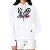 New York Islanders G-III 4Her by Carl Banks Women's Animal Print Heart Fleece Pullover Hoodie - White - NHL 202213922
