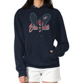 Columbus Blue Jackets G-III 4Her by Carl Banks Women's Animal Print Heart Fleece Pullover Hoodie - Navy - NHL 202213942