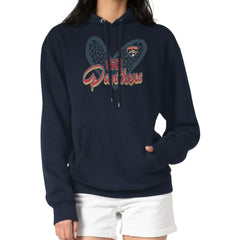Florida Panthers G-III 4Her by Carl Banks Women's Animal Print Heart Fleece Pullover Hoodie - Navy - NHL 202213943