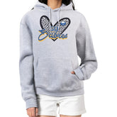 Buffalo Sabres G-III 4Her by Carl Banks Women's Animal Print Heart Fleece Pullover Hoodie - Heather Gray - NHL 202213960
