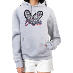 Columbus Blue Jackets G-III 4Her by Carl Banks Women's Animal Print Heart Fleece Pullover Hoodie - Heather Gray - NHL 202213975