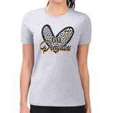 Pittsburgh Penguins G-III 4Her by Carl Banks Women's Super-Slim Fit Lightweight Animal Print Heart T-Shirt - Heather Gray - NHL 202214083