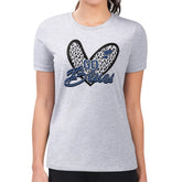 St. Louis Blues G-III 4Her by Carl Banks Women's Super-Slim Fit Lightweight Animal Print Heart T-Shirt - Heather Gray - NHL 202214093
