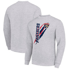 Florida Panthers Starter Color Scratch Pullover Sweatshirt - Heather Gray - NHL 202215755