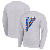 New York Islanders Starter Color Scratch Pullover Sweatshirt - Heather Gray - NHL 202215776