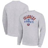 New York Islanders Starter Stick And Puck Logo Fleece Pullover Sweatshirt - Heather Gray - NHL 202215836
