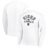 Los Angeles Kings Starter Stick And Puck Logo Fleece Pullover Sweatshirt - White - NHL 202215839