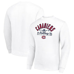 Montreal Canadiens Starter Stick And Puck Logo Fleece Pullover Sweatshirt - White - NHL 202215843