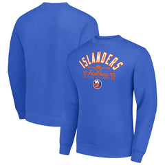 New York Islanders Starter Stick And Puck Logo Fleece Pullover Sweatshirt - Royal - NHL 202215891