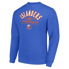 New York Islanders Starter Stick And Puck Logo Fleece Pullover Sweatshirt - Royal - NHL 202215891