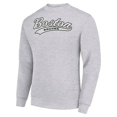 Boston Bruins Starter Tailsweep City Pullover Sweatshirt - Heather Gray - NHL 202215918