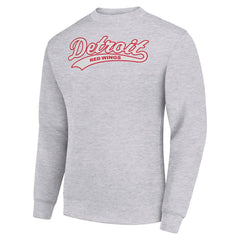 Detroit Red Wings Starter Tailsweep City Pullover Sweatshirt - Heather Gray - NHL 202215934