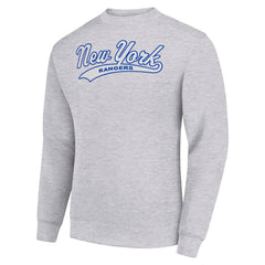 New York Rangers Starter Tailsweep City Pullover Sweatshirt - Heather Gray - NHL 202215951
