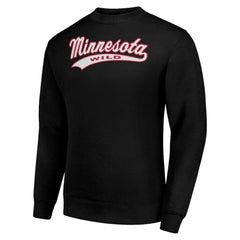 Minnesota Wild Starter Tailsweep City Pullover Sweatshirt - Black - NHL 202215967