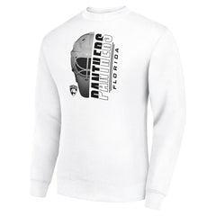 Florida Panthers Starter Half Helmet Team Logo Pullover Sweatshirt - White - NHL 202216024