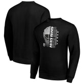 Vegas Golden Knights Starter Half Helmet Team Logo Pullover Sweatshirt - Black - NHL 202216075