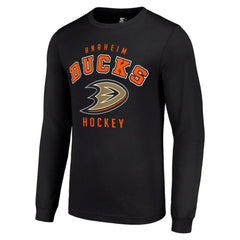 Anaheim Ducks Starter Logo Long Sleeve T-Shirt - Black - NHL 202216202