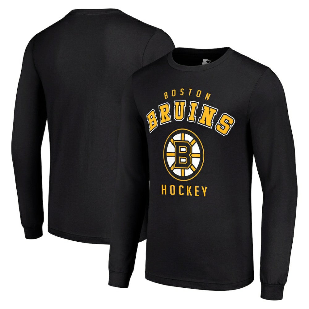 Boston Bruins Starter Logo Long Sleeve T-Shirt - Black - NHL 202216205