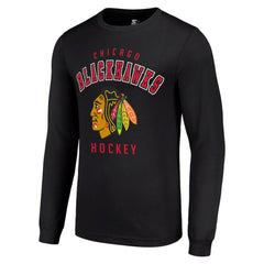 Chicago Blackhawks Starter Logo Long Sleeve T-Shirt - Black - NHL 202216209