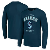 Seattle Kraken Starter Logo Long Sleeve T-Shirt - Navy - NHL 202216211