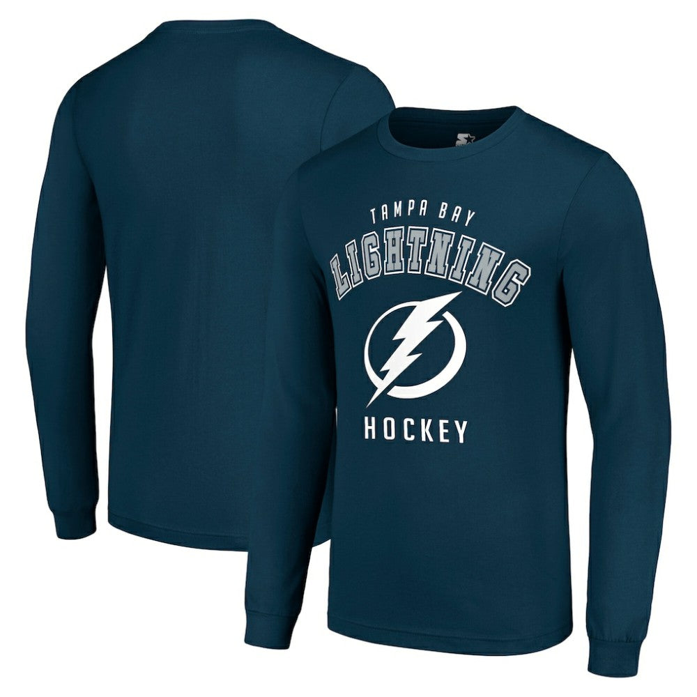 Tampa Bay Lightning Starter Logo Long Sleeve T-Shirt - Navy - NHL 202216213
