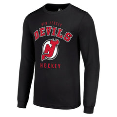 New Jersey Devils Starter Logo Long Sleeve T-Shirt - Black - NHL 202216220