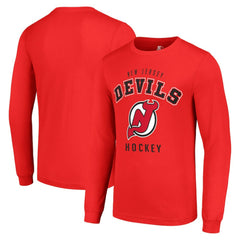 New Jersey Devils Starter Logo Long Sleeve T-Shirt - Red - NHL 202216233