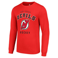 New Jersey Devils Starter Logo Long Sleeve T-Shirt - Red - NHL 202216233