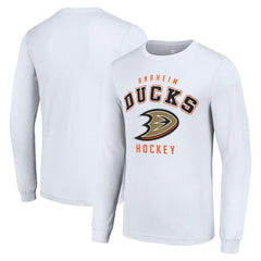 Anaheim Ducks Starter Logo Long Sleeve T-Shirt - White - NHL 202216248
