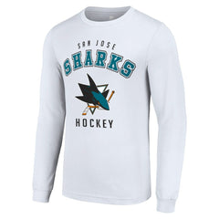 San Jose Sharks Starter Logo Long Sleeve T-Shirt - White - NHL 202216250