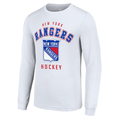 New York Rangers Starter Logo Long Sleeve T-Shirt - White - NHL 202216252