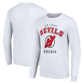 New Jersey Devils Starter Logo Long Sleeve T-Shirt - White - NHL 202216258
