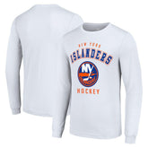 New York Islanders Starter Logo Long Sleeve T-Shirt - White - NHL 202216265