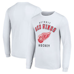 Detroit Red Wings Starter Logo Long Sleeve T-Shirt - White - NHL 202216268