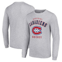 Montreal Canadiens Starter Logo Long Sleeve T-Shirt - Heather Gray - NHL 202216273