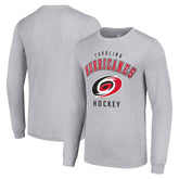 Carolina Hurricanes Starter Logo Long Sleeve T-Shirt - Heather Gray - NHL 202216278