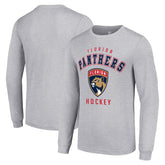 Florida Panthers Starter Logo Long Sleeve T-Shirt - Heather Gray - NHL 202216285