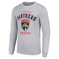 Florida Panthers Starter Logo Long Sleeve T-Shirt - Heather Gray - NHL 202216285