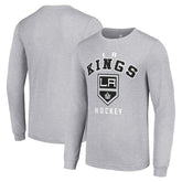 Los Angeles Kings Starter Logo Long Sleeve T-Shirt - Heather Gray - NHL 202216286