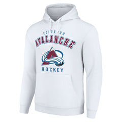 Colorado Avalanche Starter Logo Pullover Hoodie - White - NHL 202216304